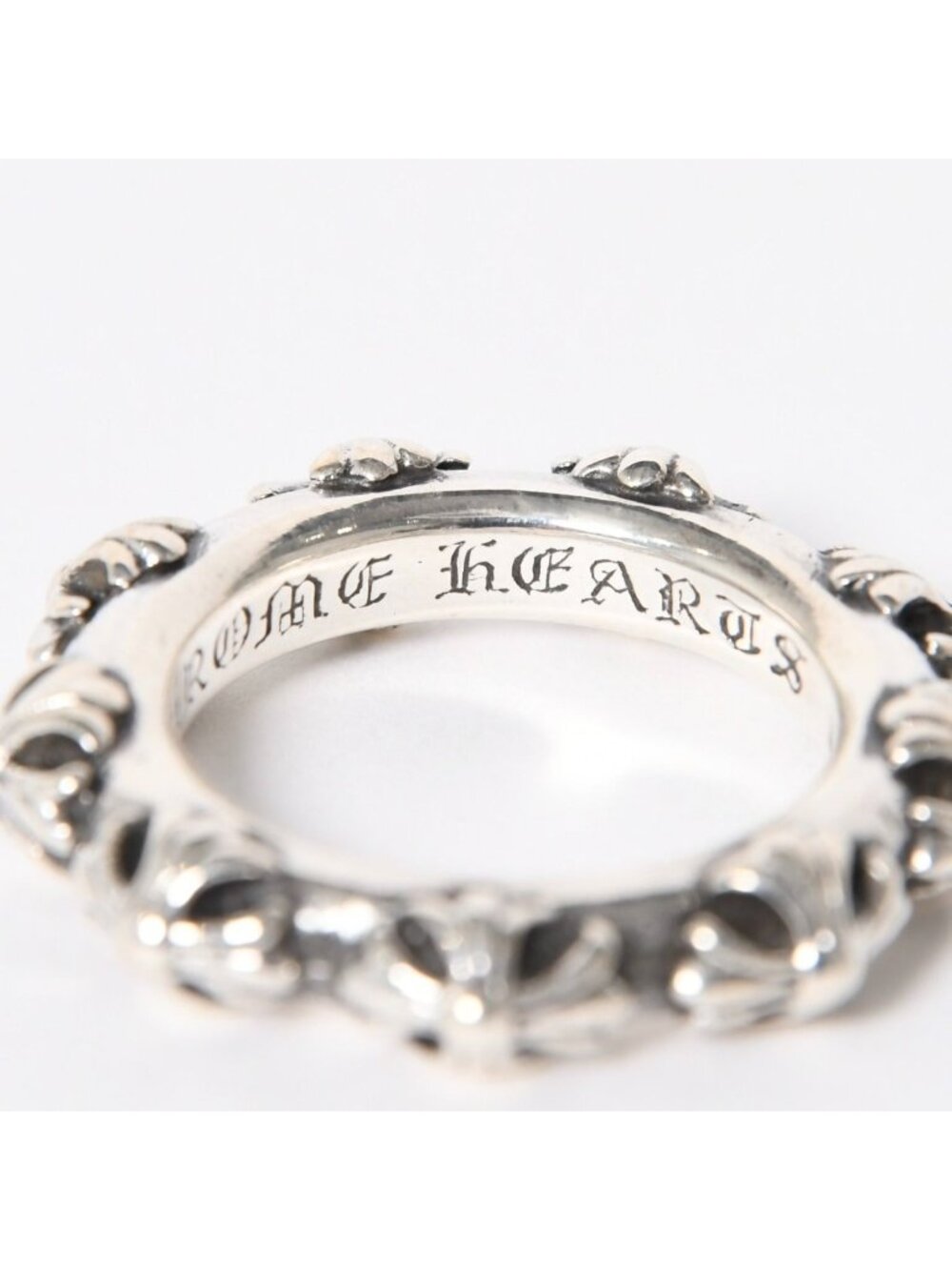 Chrome Hearts Cross Band Ring 925 Sterling Silver - Picture 5 of 7